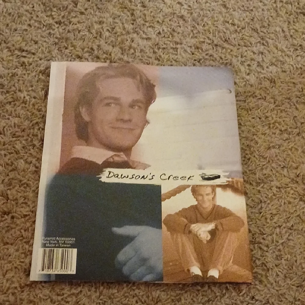 Dawson's Creek Collage Notebook Cover - Blue & Sepia Tones